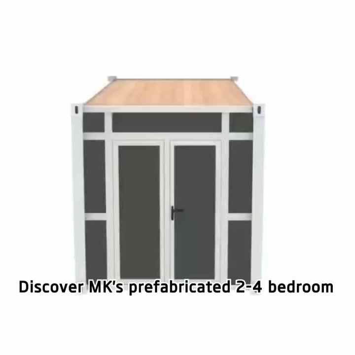 MK 40ft Expandable Prefab Modular Steel Wooden Contemporary Breathable ...