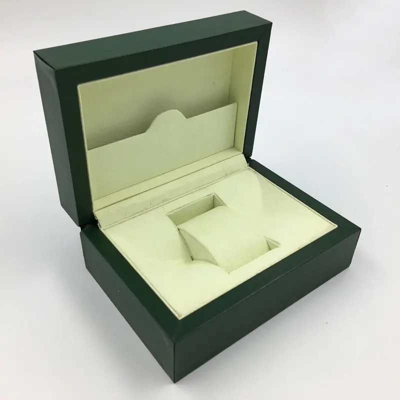 Personalized Leather Watch Box Leather Packaging Box For Watch With Pillow Inside