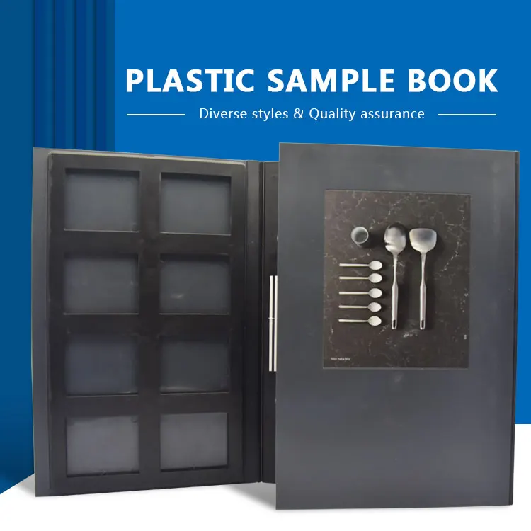 Diode Stone Display Marble Tile Sample Plastic Display Quartz Sample In Book Holder For Granite And Folder
