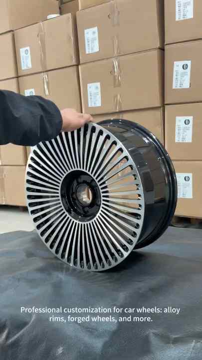 Manufacturer Forged Aluminium Alloy New Black Finish Multi Spoke Wheels ...