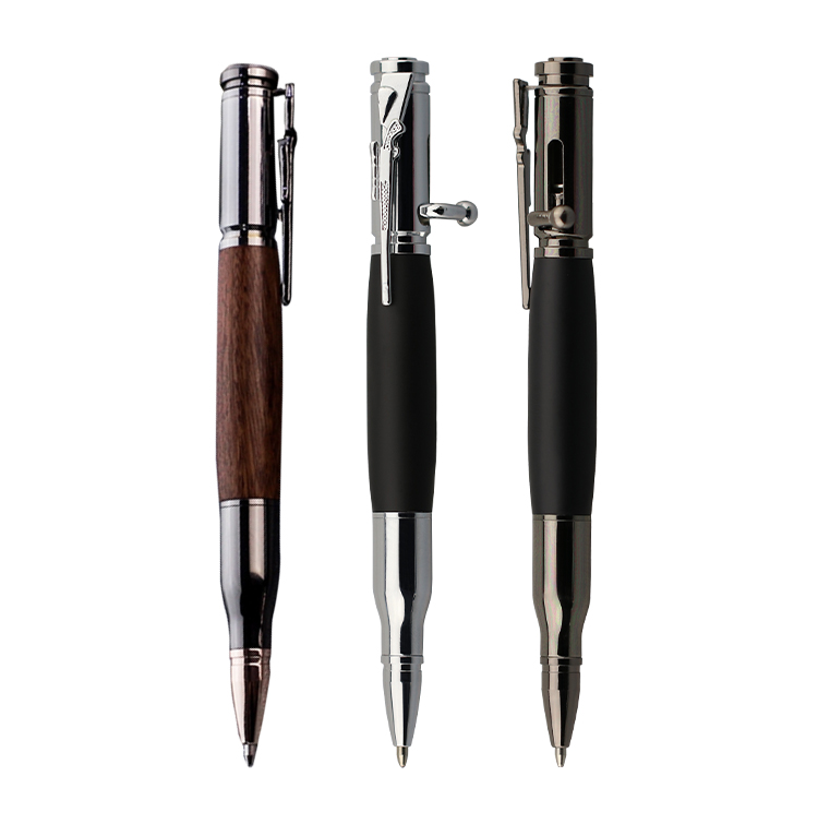 Роскошный Тактический болт, металлическая шариковая ручка в форме пистолета, розовое золото, винтовка, пуля, ручка с логотипом на заказ