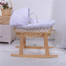 wooden moses basket stand
