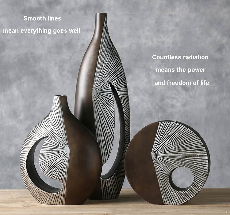 Современные домашние декоративные вазы из полистоуна