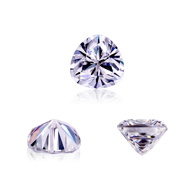 GRA Certificate Wholesale Moissanite Factory Price per Piece Diamond Gemstone Trillion Cut Moissanite Stone