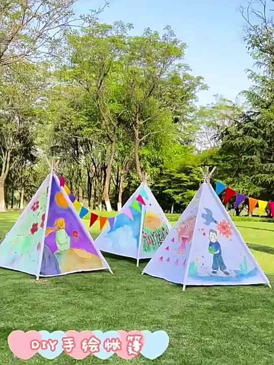 Hot Sale Kids Foldable Canvas Playhouse Children's Indoor and