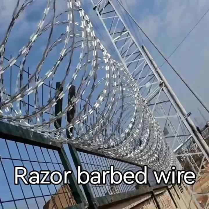 Razor Wire Barbed Tape Wire Concertina Wire Anti-Climb Hot-Dip ...