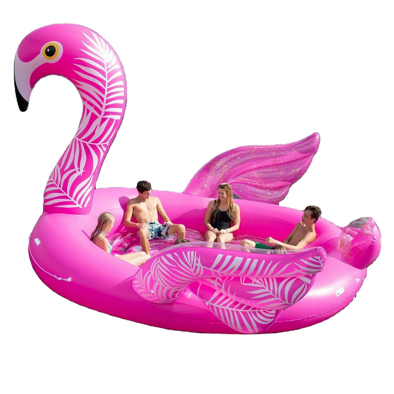 fanciful flamingo float