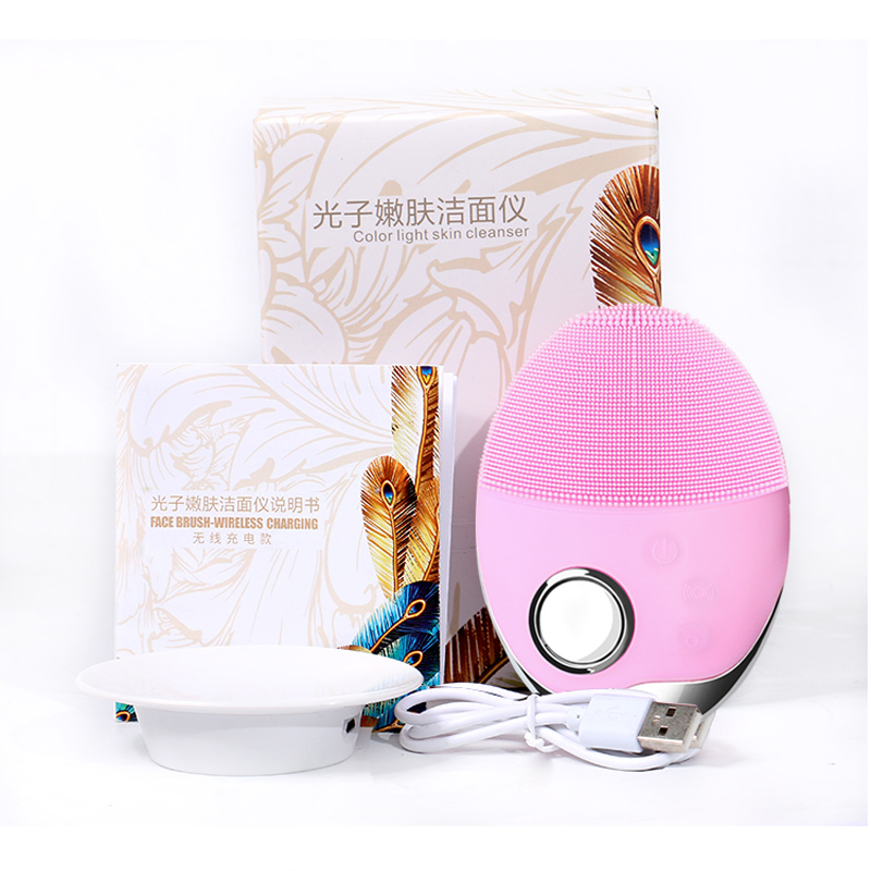 Лидер продаж 2020, щетка для очищения лица, силиконовая электрическая щетка для очищения лица для женщин, уход за лицом, лучшее косметическое средство для очищения лица