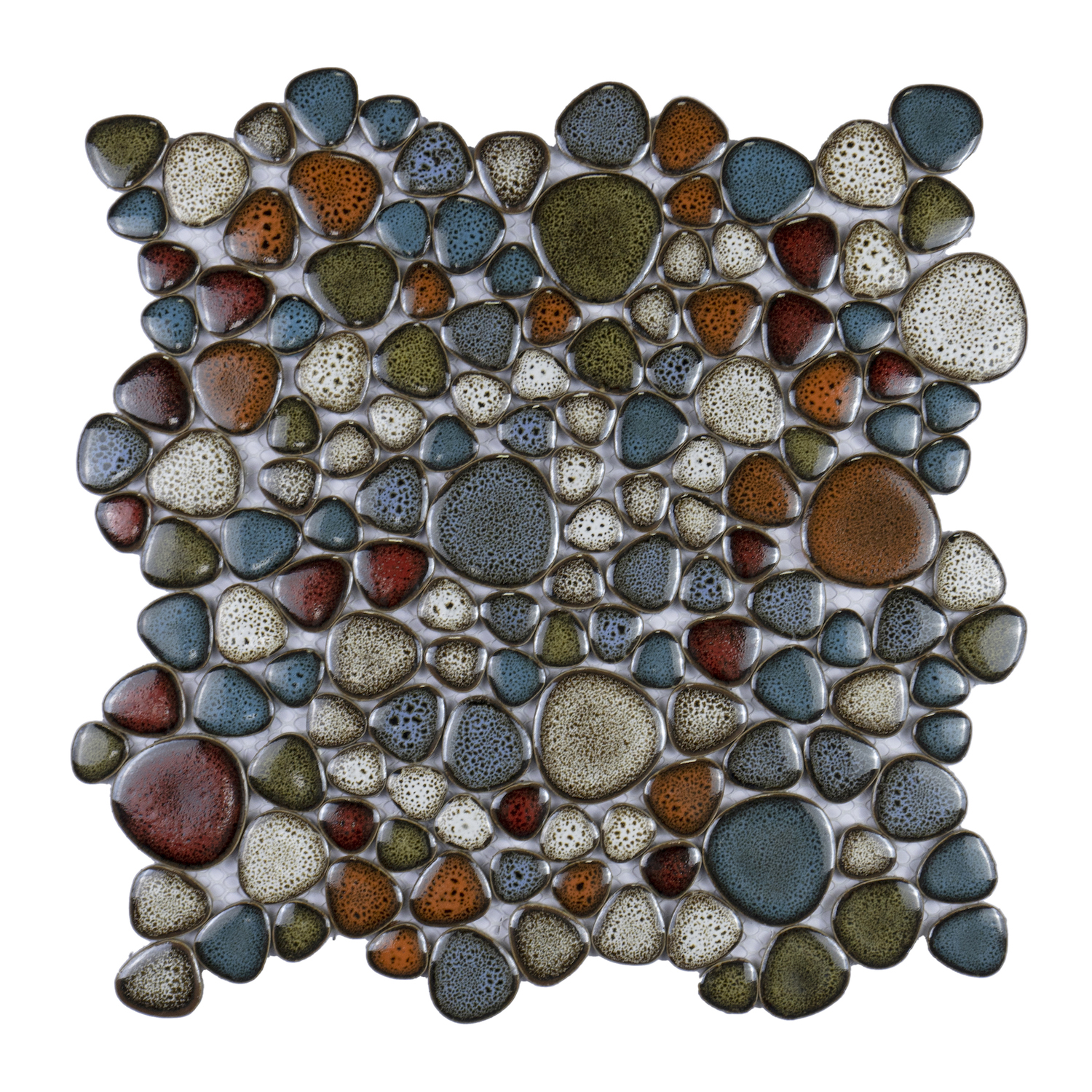 Leopard Print Mixed Color Ice Crack Wall Decoration Fambe Indoor Variable Glaze Decorative Wall Tiles