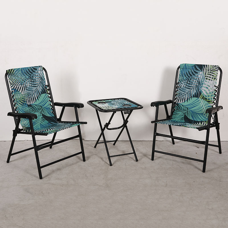 10.8KG Polyester Folding Camping Table And 2 Chairs For Picnic ODM