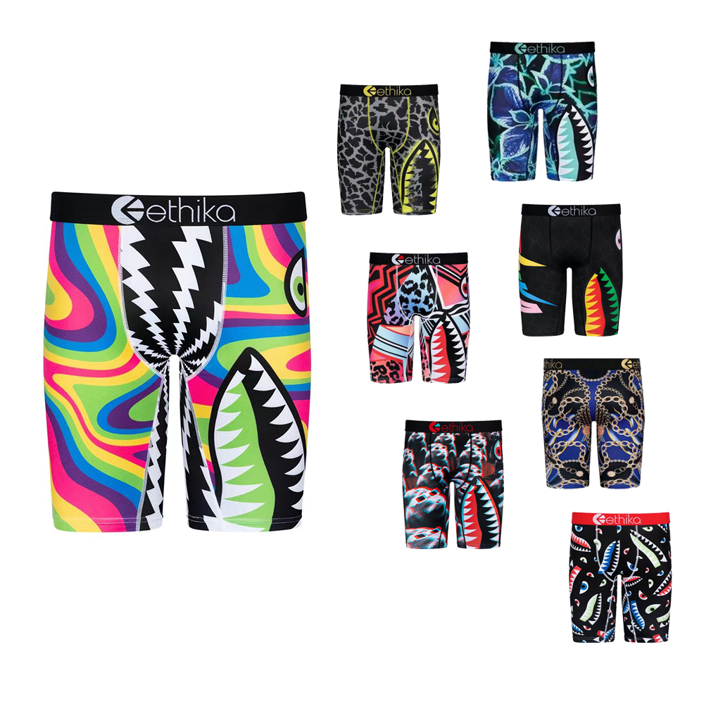 2021 г., нижнее белье из полиэстера и спандекса с логотипом на заказ, эластичные мужские трусы-боксеры ethika для фитнеса