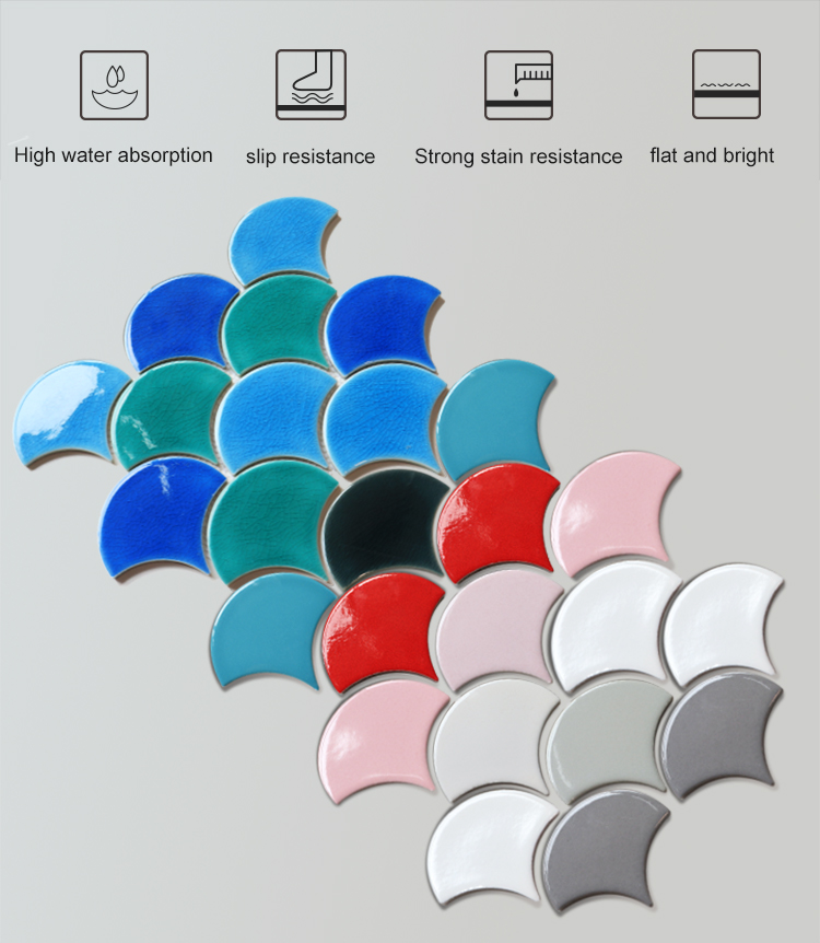 China swimming pool ceramic mosaic tiles mosaic art wall tile bathroom waterproof mosaic tile