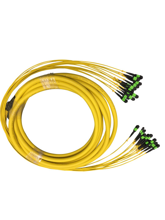 SM MTP MPO 40G / 100G Fiber Optical Patch Cord 72 / 144 Core 30M