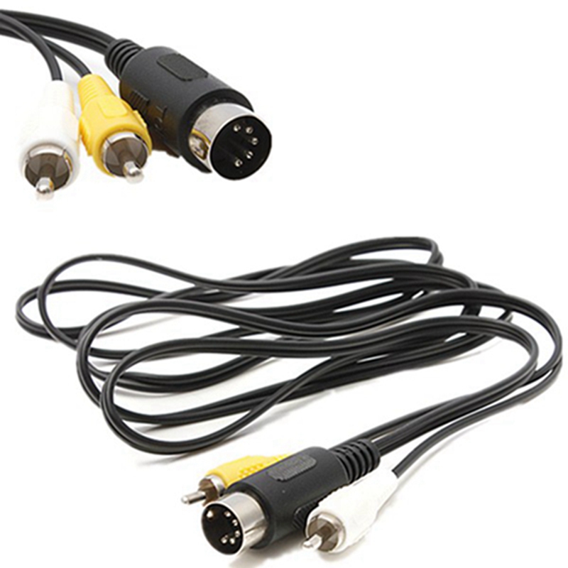 O mais novo!! Oferta especial 6ft A/V Cabo Drive MD 1 Para Master System 1 RCA Phono AV Vídeo Cabo de Chumbo para Sega Para Mega Alta Qualidade