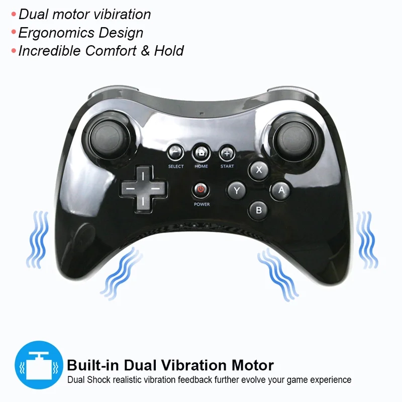 Wireless Remote Pro Controller joystick Gamepad USB Classic Pro Controller For Wii U For Nintendo
