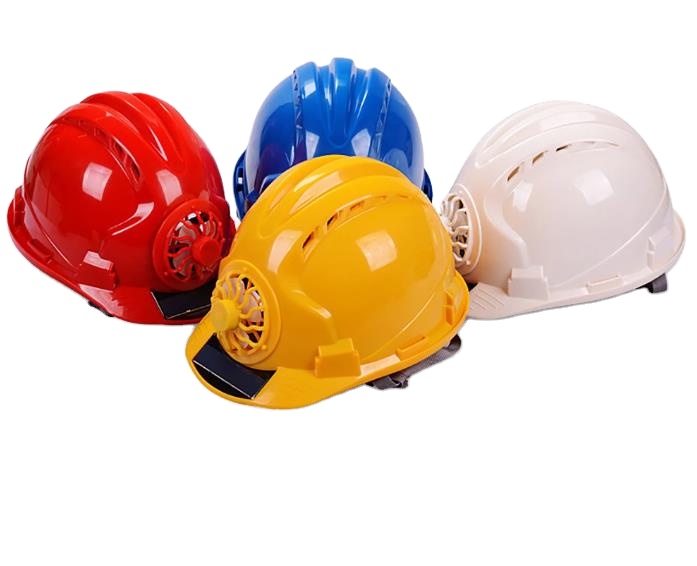 Construction Hard Hat Adjustable Safety Helmet Solar Powered Cooling Fan
