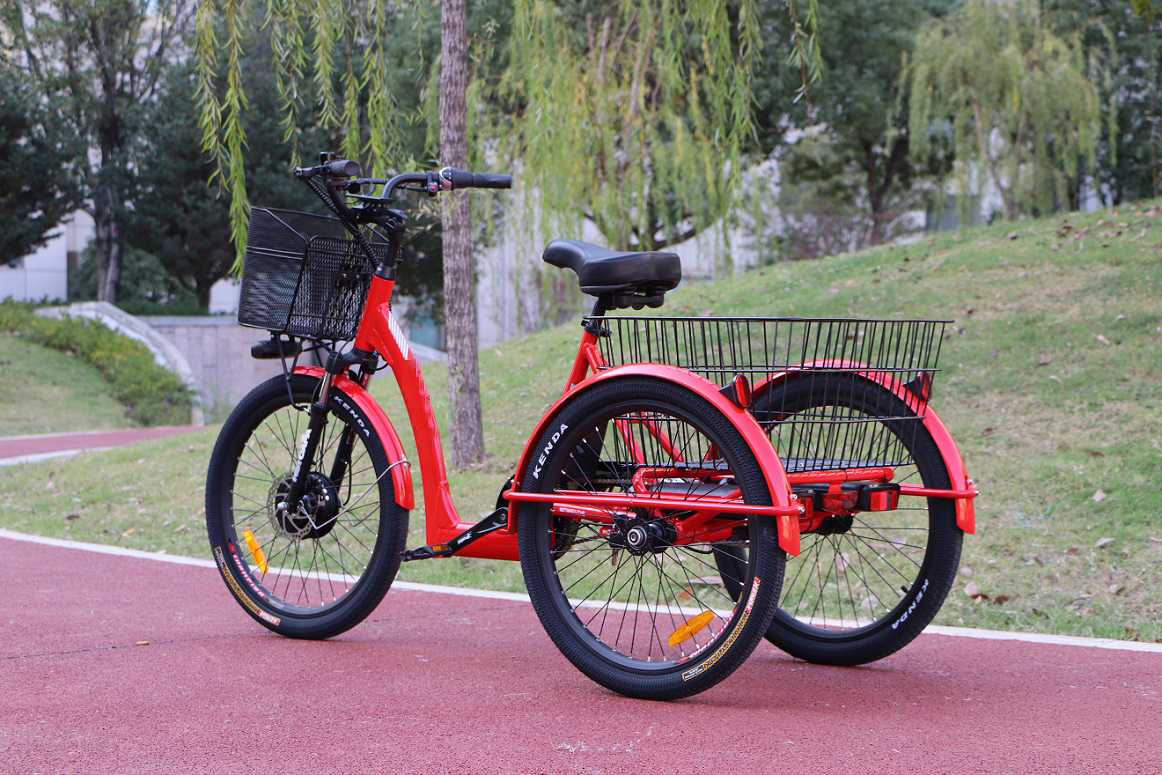 Hot selling mid drive motor 3 wheel electric bicycle  mountain or road tire electric trike 20inch three wheel electric bike