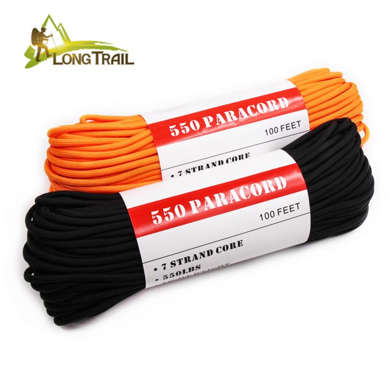 Polypropylène Paracorde 9 brins 100m 550 réfléchissant Paracord Parachute Cordon
