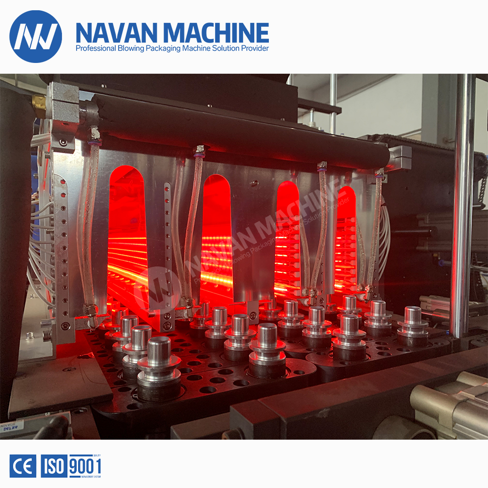 4 Cavities Fully Automatic Servo PET Bottles Preform Blow Moulding Machine