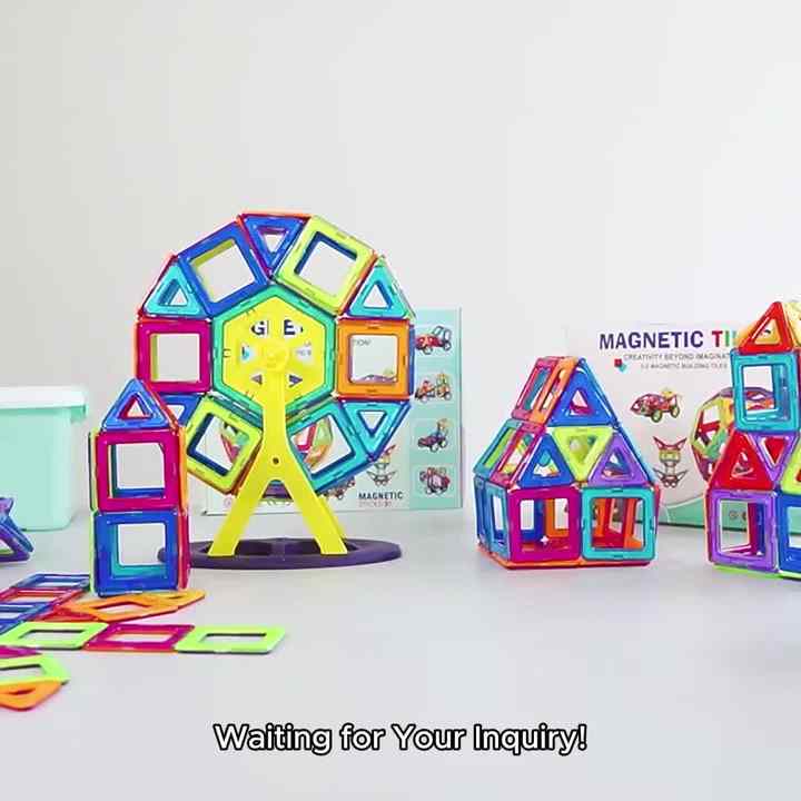 Kids DIY Quality ABS Magnetic Building Blocks Sets Strong Magnets ...