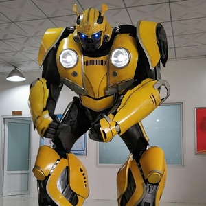 Realistic Human Size 2.7 M 10ft Tall Bumble bee /Optimus Cosplay Dancing Robot Costume