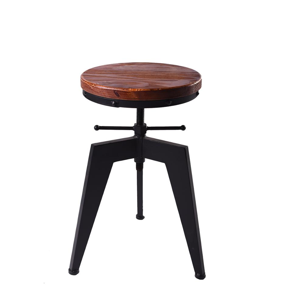 Античная мебель адвокатского сословия верхней частью дуба 3 ноги журнальный столик набор барный стул