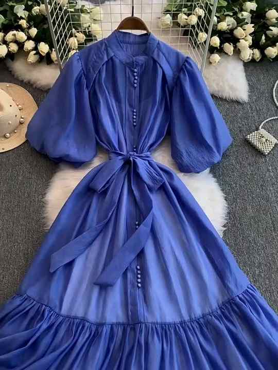 navy blue dress for baby girl Sleeveless A-Line Dress with Flare Skirt main image 1