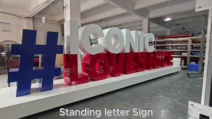 Custom Big Alphabet Branding Letter Signs with LED Lights