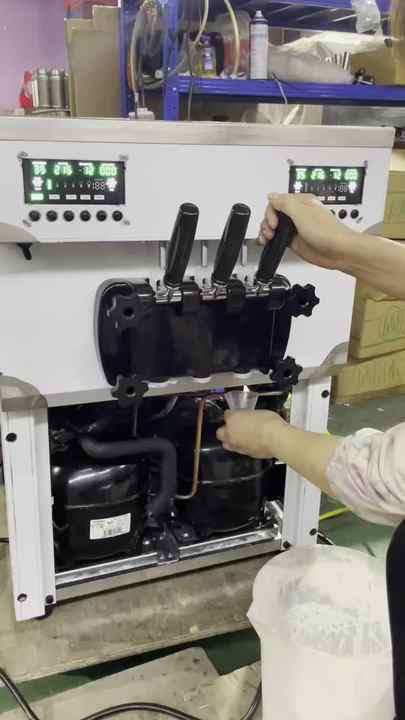 XY-ZT966DS Double Compressor Ice Cream Machine - High Output