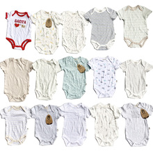 Wholesale Mixed New Born Cute Short Sleeve Summer Cotton Infant Baby Boys Girls stock lots Jumpsuits Rompers