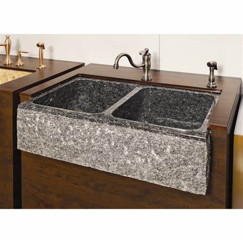 China Granite Double Bowl Kitchen Sink