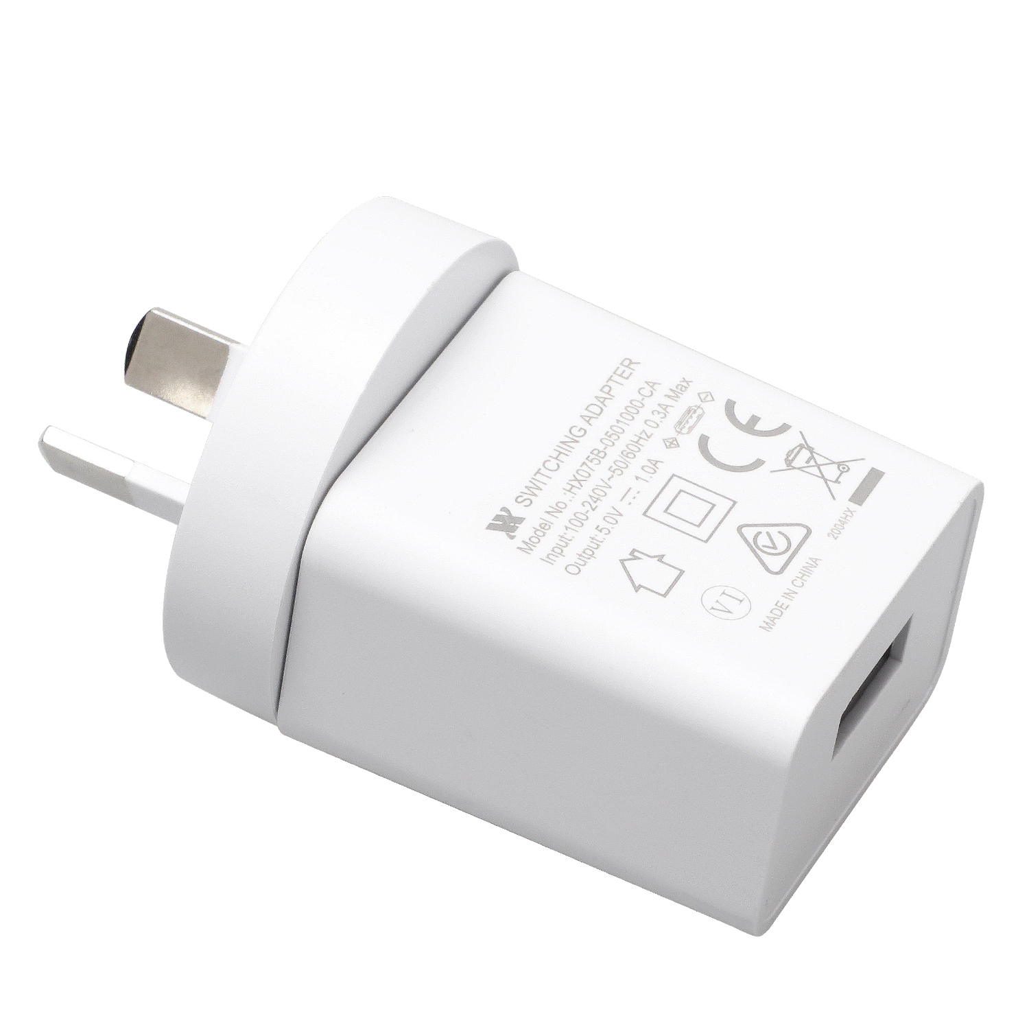 SAA C-tick Meps CE сертифицированный USB настенные адаптеры питания зарядное устройство для розетки ЕС 5В 1A 1.2A 1.5A сила тока на одном порте адаптер питания