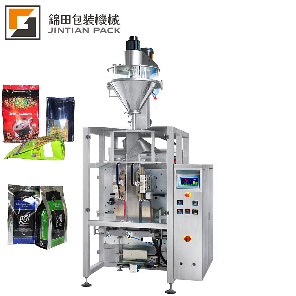 First class 4 edge sealing auto flour starch packaging machine coffee powder packing machine