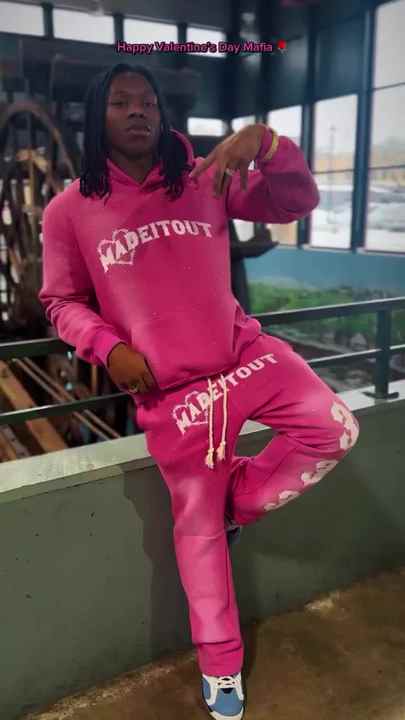 Pink Neon Sweatsuit Set Hot Pink Gap Sweatset Style For Midsize