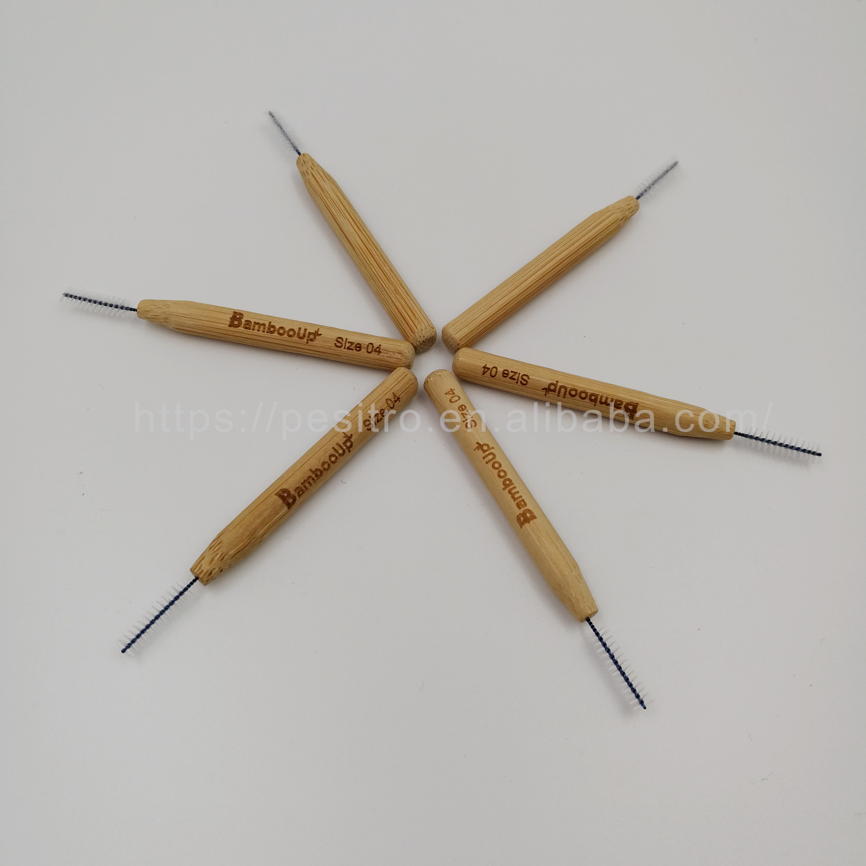 Экологичная Органическая Бамбуковая межзубная щетка между зубами