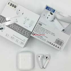 i200 tws Wireless Earphone LED Digital Wireless Charging Headphone I200 tws 6D stereo Earbud Pop-up Touch Control gps Headset