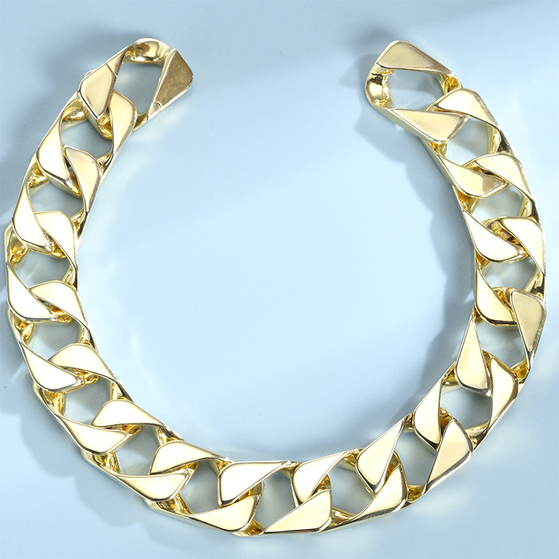 2023 10mm Silver Cuban Link Bracelet Unique Design Iced Jewelry Cuban Link Chain