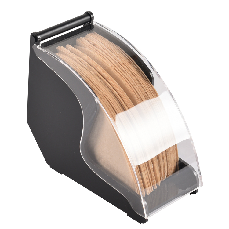 Вместительная стойка для фильтров из черной и Прозрачной бумаги веерообразная стойка для фильтров для кофейных балок акриловая стойка для фильтровальной бумаги