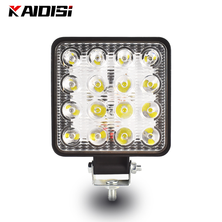 Kaidis оптовая продажа как горячие пирожки стиль машинка для стрижки 48 Вт Светодиодные Автомобильные фары дальнего света бар квадратном каблуке 4 дюйма led рабочий свет для внедорожник atv 4MD