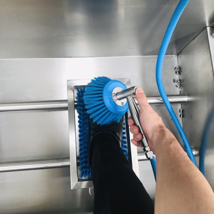 Hand controlled Boot Cleaning Machine and Boot Washer Machine in food