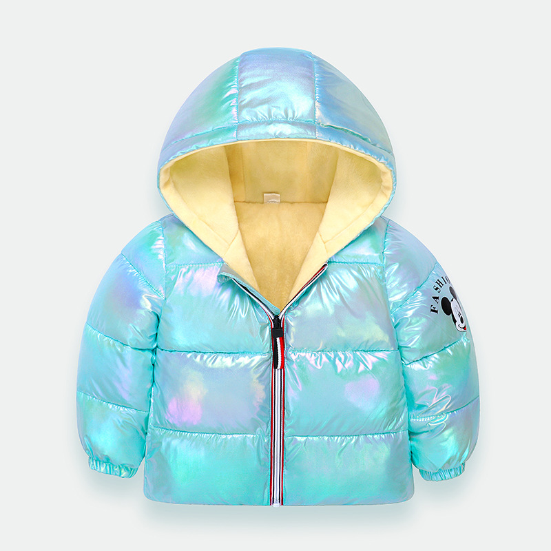 Зимнее теплое пуховое пальто с длинным рукавом для девочек