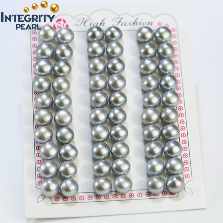 fleur fermoir 9-9.5mm Genuine Black Akoya Cultured Pearl Bracelet 7.5/"