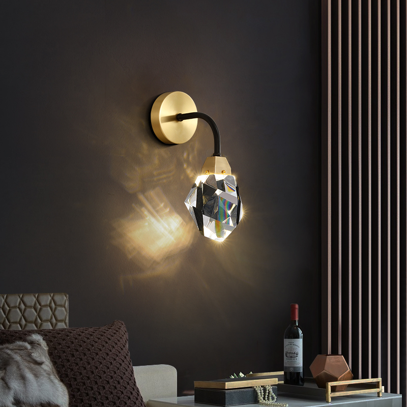 Exterior Led Wall Bracket Pack Light  Outdoor Indoor Led light Beautiful design bedside decorative Crystal bubble wall lamp