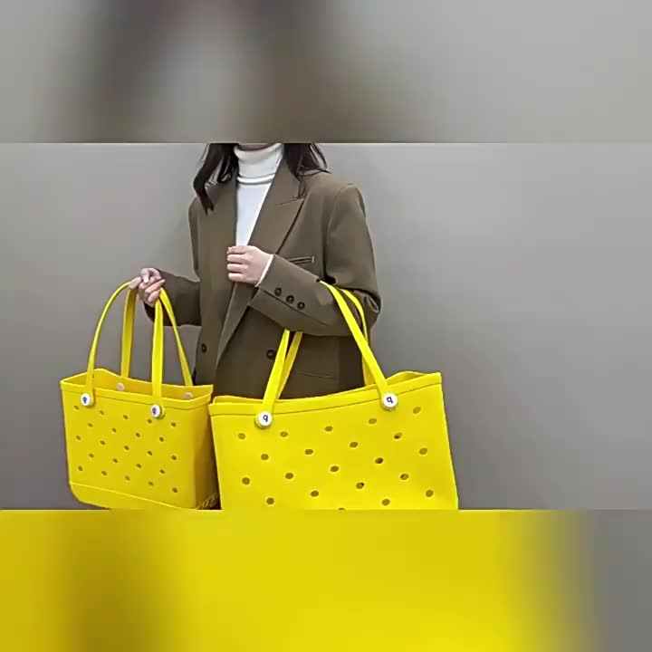 Linda Toy Waterproof EVA Beach Tote Bag Customizable OEM