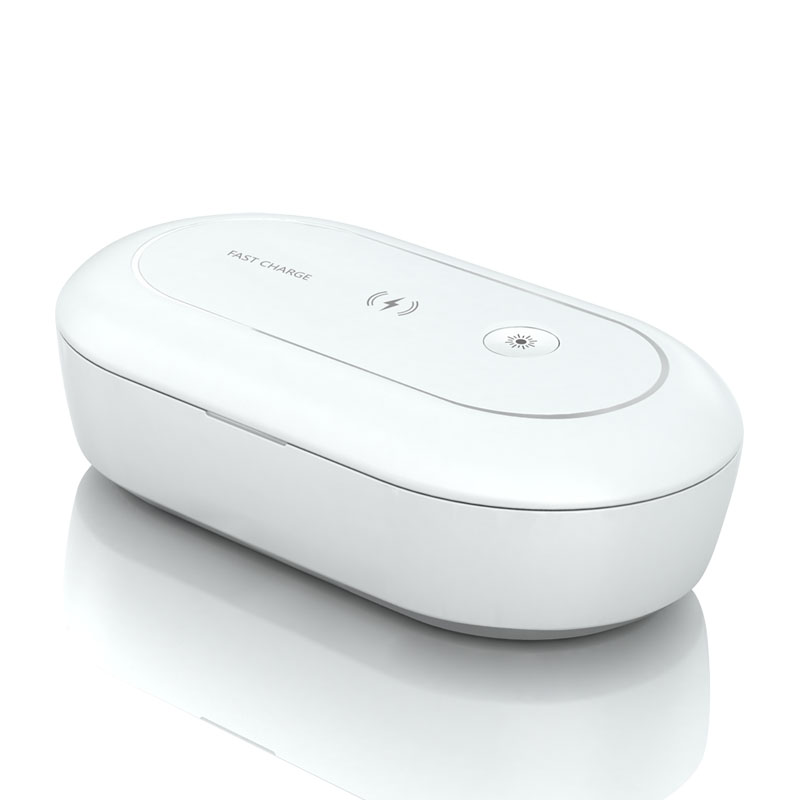LEVOU caixa do telefone uv sanitizer esterilizador UV esterilizador uvc led com carregador sem fio