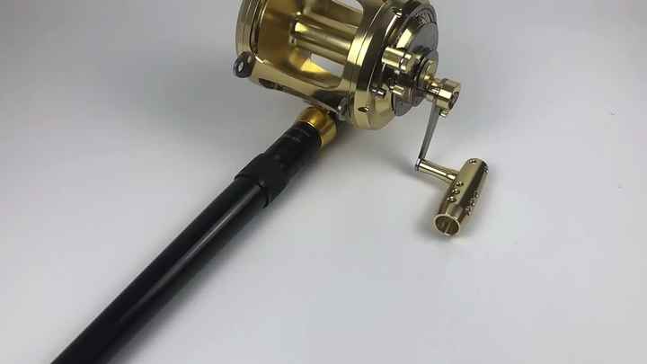 Cheap Tuna Ocean Boat Drum Fishing Reel Big Game Trolling Reel and Rod  Combo for Saltwater