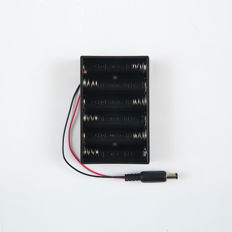 Черные чехлы для батарей, коробка для хранения, 2 слота AA, контейнер для батарей, жесткий контактный держатель для батарей 18650