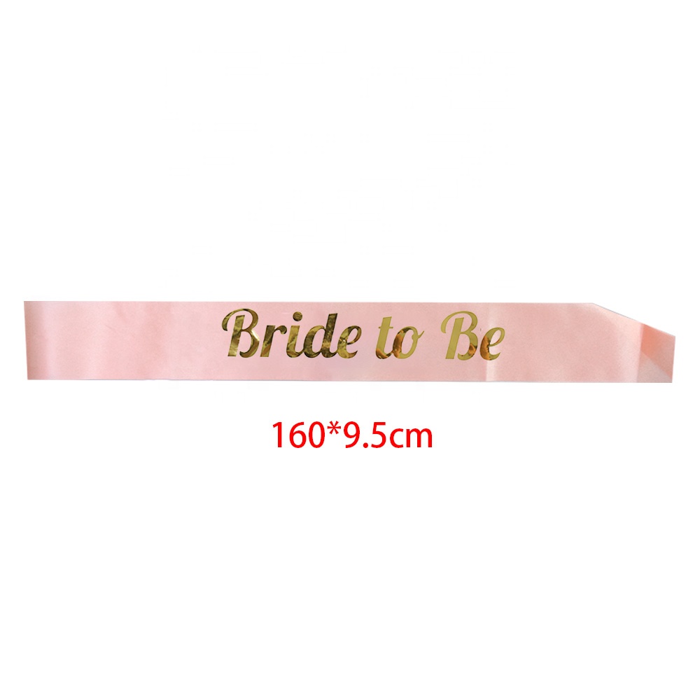 독신 파티 용품 독신 새틴 새시 맞춤 암탉 파티 새틴 새시 신부 새틴 새시