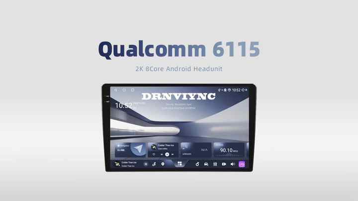 2K Android 14 Qualcomm 6225 Car Radio Stereo Video Player Carplay 4G ...