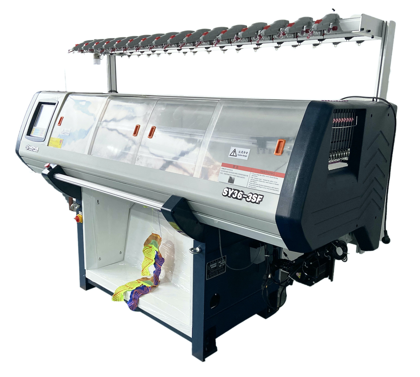 Flat vamp knitting machine for 3d shoe uppers with 36inch